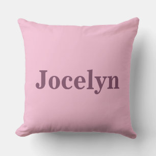 Custom Name Pink Comfort Colour Pillow