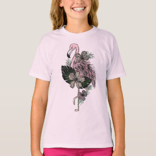 Custom Name Pink Flamingo T-Shirt