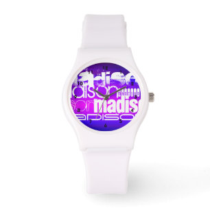 Custom Name; Pink, Violet Blue, Magenta, purple Watch