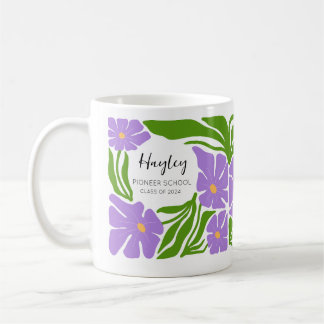 Custom Name Pioneer School Gift Floral Mug JW Gift