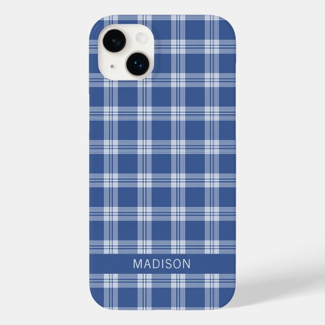 Custom Name Plaid / Tartan Pattern Case-Mate iPhone Case (Back)