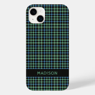Custom Name Plaid / Tartan Pattern Case-Mate iPhone 14 Plus Case