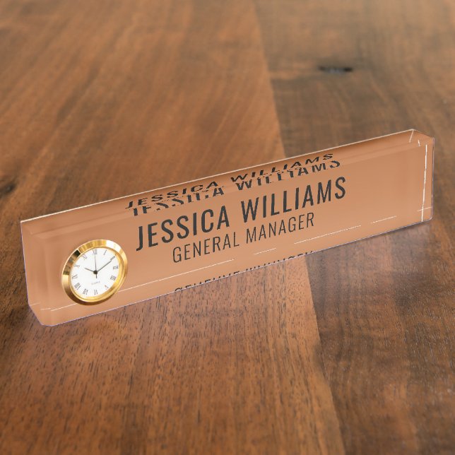 Custom Name Plate | Personalized Desk Name Sign (Side)