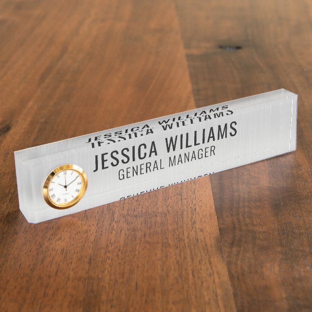 Custom Name Plate | Personalized Desk Name Sign (Side)