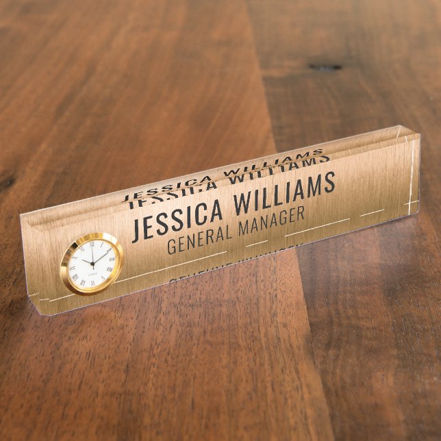 Custom Name Plate | Personalized Desk Name Sign (Side)