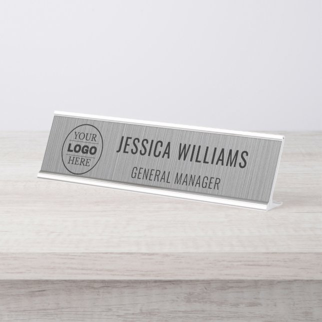 Custom Name Plate | Personalized Desk Name Sign (Front)