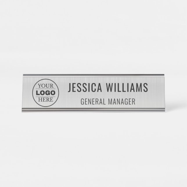 Custom Name Plate | Personalized Desk Name Sign (Front)
