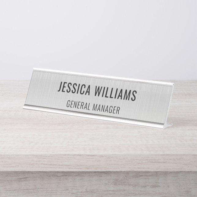 Custom Name Plate | Personalized Desk Name Sign (Front)