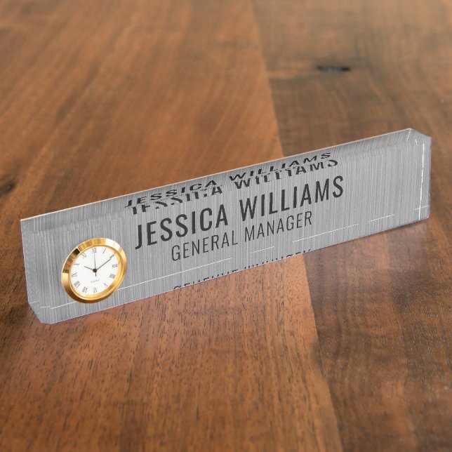 Custom Name Plate | Personalized Desk Name Sign (Side)