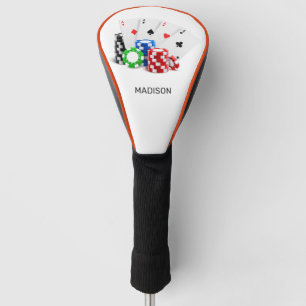 Custom Name Poker / Casino Golf Head Cover