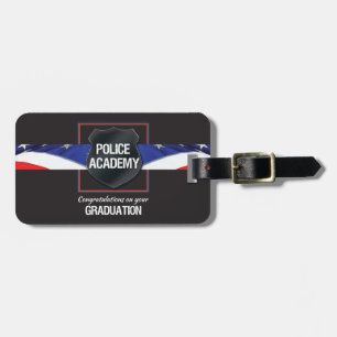 Custom Name, Police Academy Graduation Luggage Tag