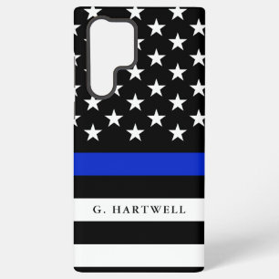 Custom Name Police Flag Samsung Galaxy Case