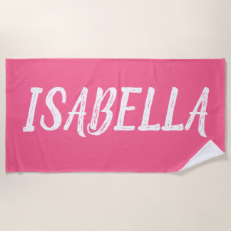 Custom Name Pool Birthday Personalized Vacation Beach Towel