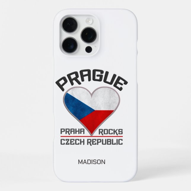 Custom name PRAGUE iPhone Case (Back)