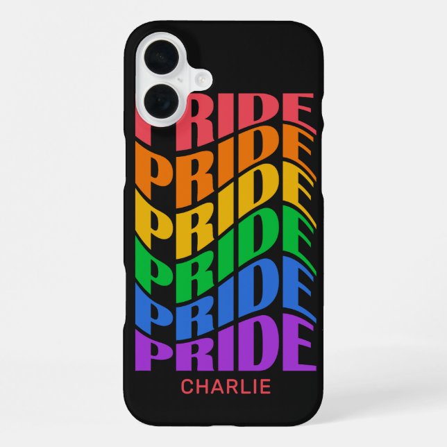 Custom Name Pride iPhone Case (Back)