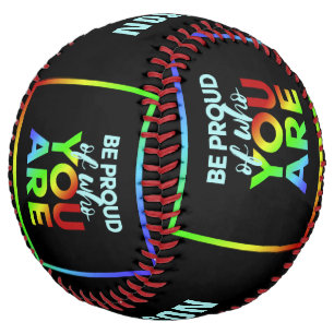 Custom name Pride softball