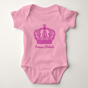 Custom name "Princess" clothing Baby Bodysuit
