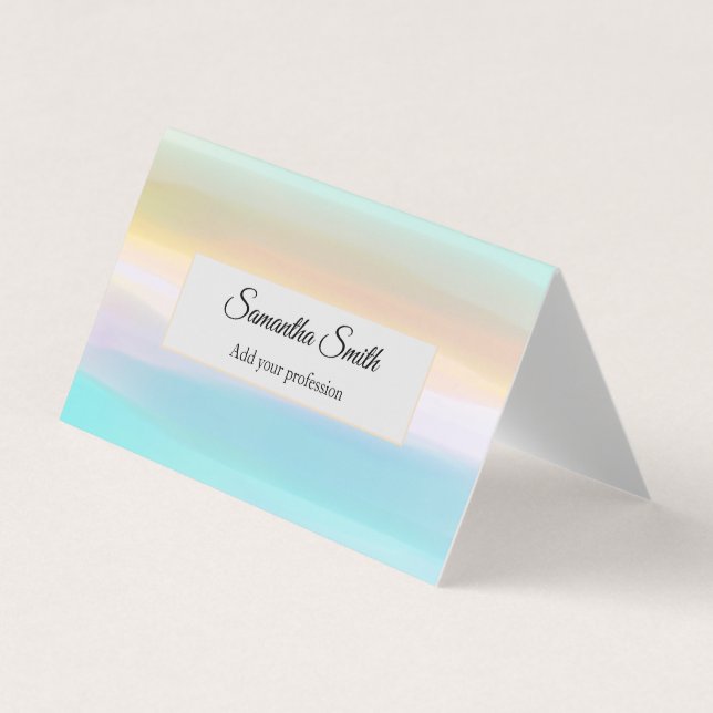 Custom Name Profession  Business Card (Front)