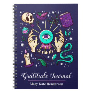 Custom Name Purple Palmistry Fortune Teller Notebook