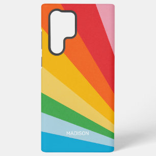 Custom Name Rainbow Colours Samsung Galaxy Case