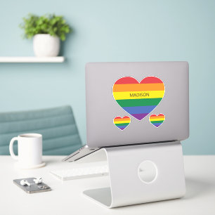 Custom Name Rainbow Heart