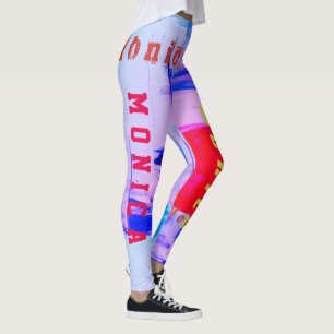 Custom Name Rainbow Leggings