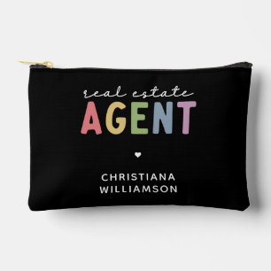 Custom Name Real Estate Agent   Realtor Gifts Accessory Pouch