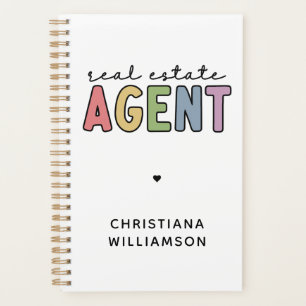 Custom Name Real Estate Agent   Realtor Gifts Planner