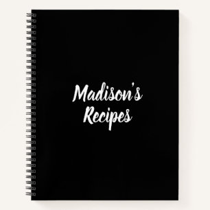 Custom Name Recipe Book Mother's day Birthday gift