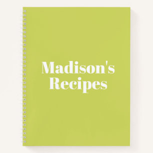Custom Name Recipe Book Mother's day Birthday gift