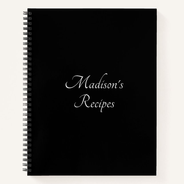 Custom Name Recipe Book Mother's day Birthday gift (Front)