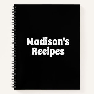 Custom Name Recipe Book Mother's day Birthday gift