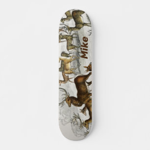 Custom Name Red Deer Hart, Hind, Roebuck Musk Deer Skateboard
