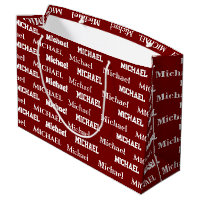 Custom Name Red Personalized Boy Birthday