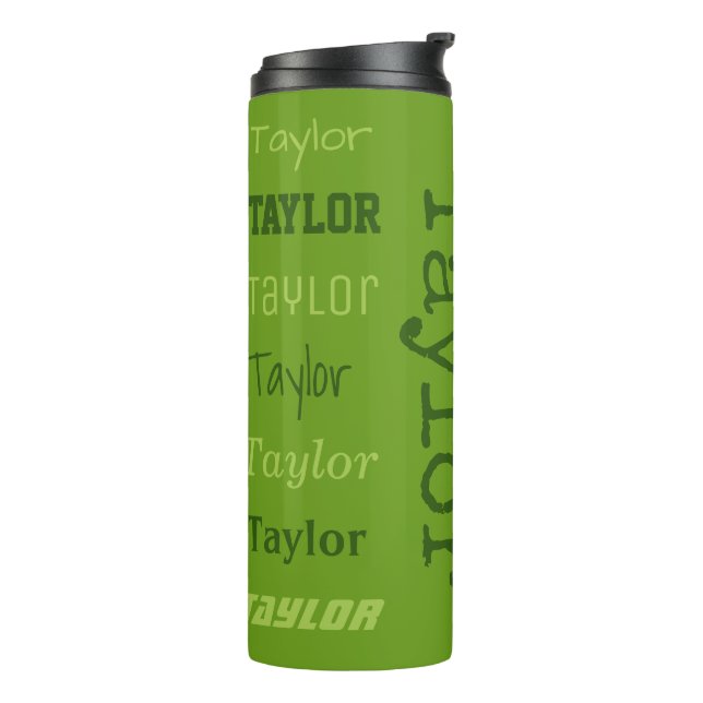 Custom Name - Repeating - tumbler (Rotated Left)