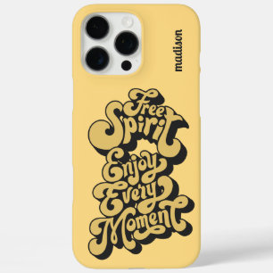 Custom Name Retro "Free Spirit" iPhone 16 Pro Max Case