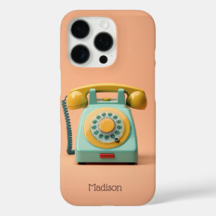Custom Name Retro Telephone iPhone 16 Pro Case