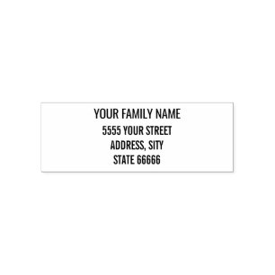 Custom Name Return Address Self-inking Stamp