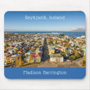 Custom Name Reykjavik Iceland Mouse Pad