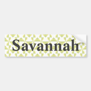 Custom Name Sage Pinwheels Bumper Sticker