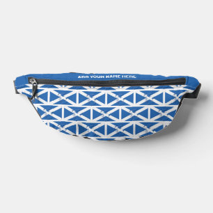 Custom Name SALTIRE FLAG OF SCOTLAND Fanny Pack