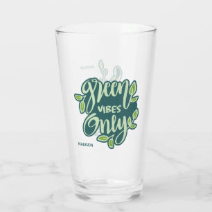 Custom Name Save The Earth Glass