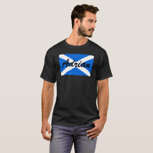 Custom Name Scottish Flag mccnt T-Shirt