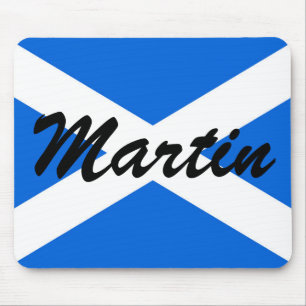 Custom Name Scottish Flag mpcnt Mouse Pad