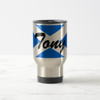 Custom Name Scottish Flag mugcn