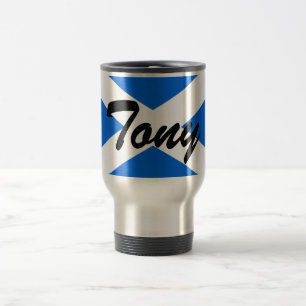 Custom Name Scottish Flag mugcn Travel Mug