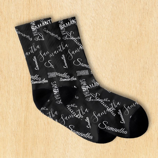 Custom Name Script Personalized Socks (Creator Uploaded)
