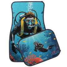 Custom Name Scuba Diver