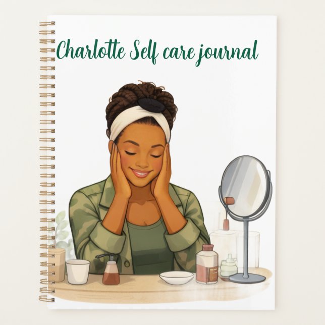 Custom name Self care journal  (Devant)