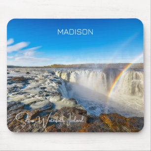Custom Name Selfoss Waterfall, Iceland Mouse Pad